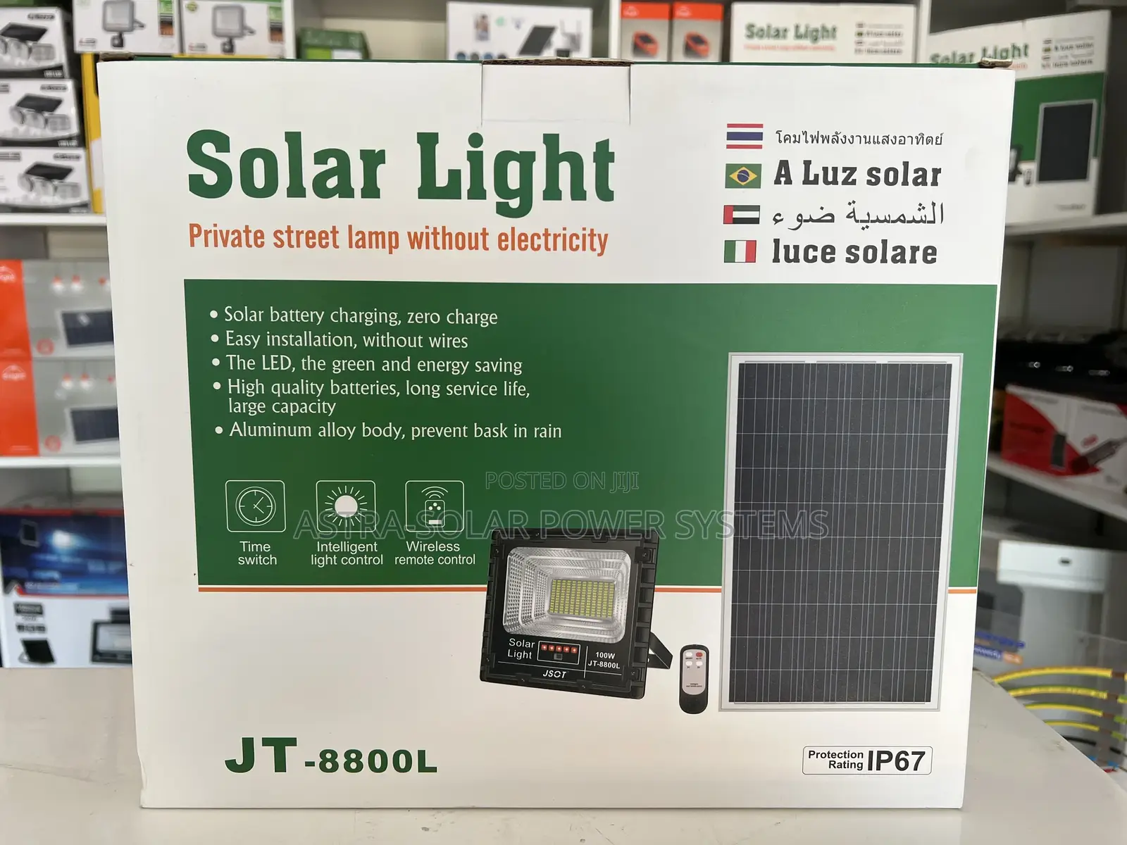 Jt 100w Solar Floodlight