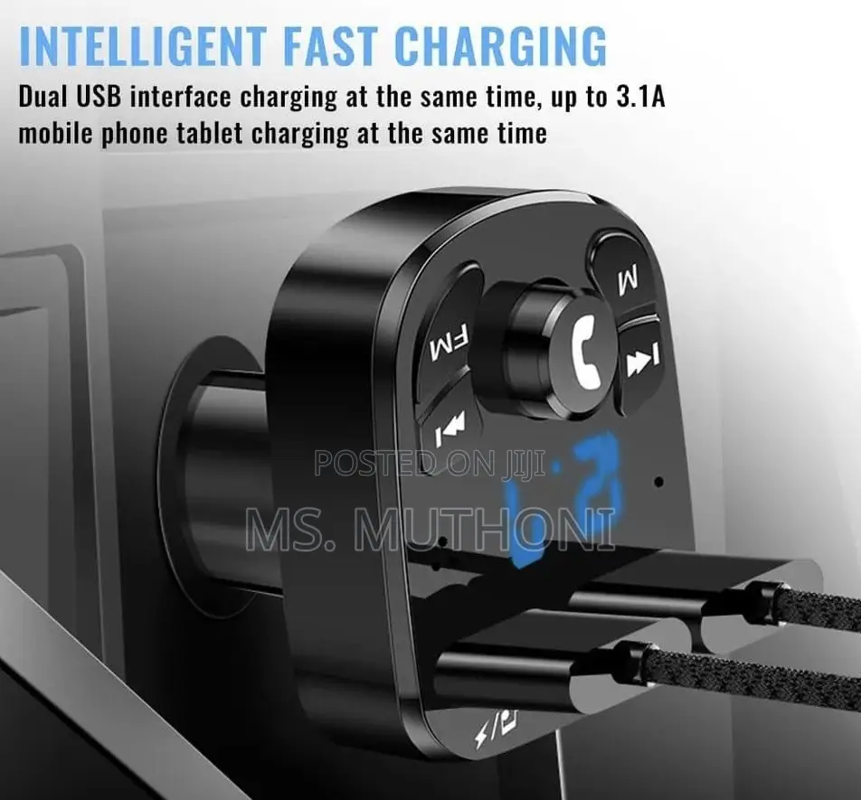 Car Bluetooth Device With Call Receiver,Hands Free Call Fm T