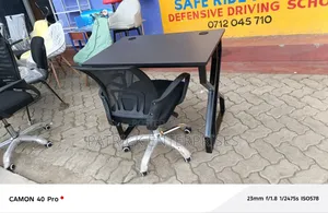Metallic Office/Home Study Desk+ Study Chair