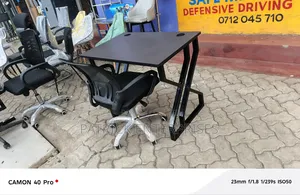 Metallic Office/Home Study Desk+ Study Chair