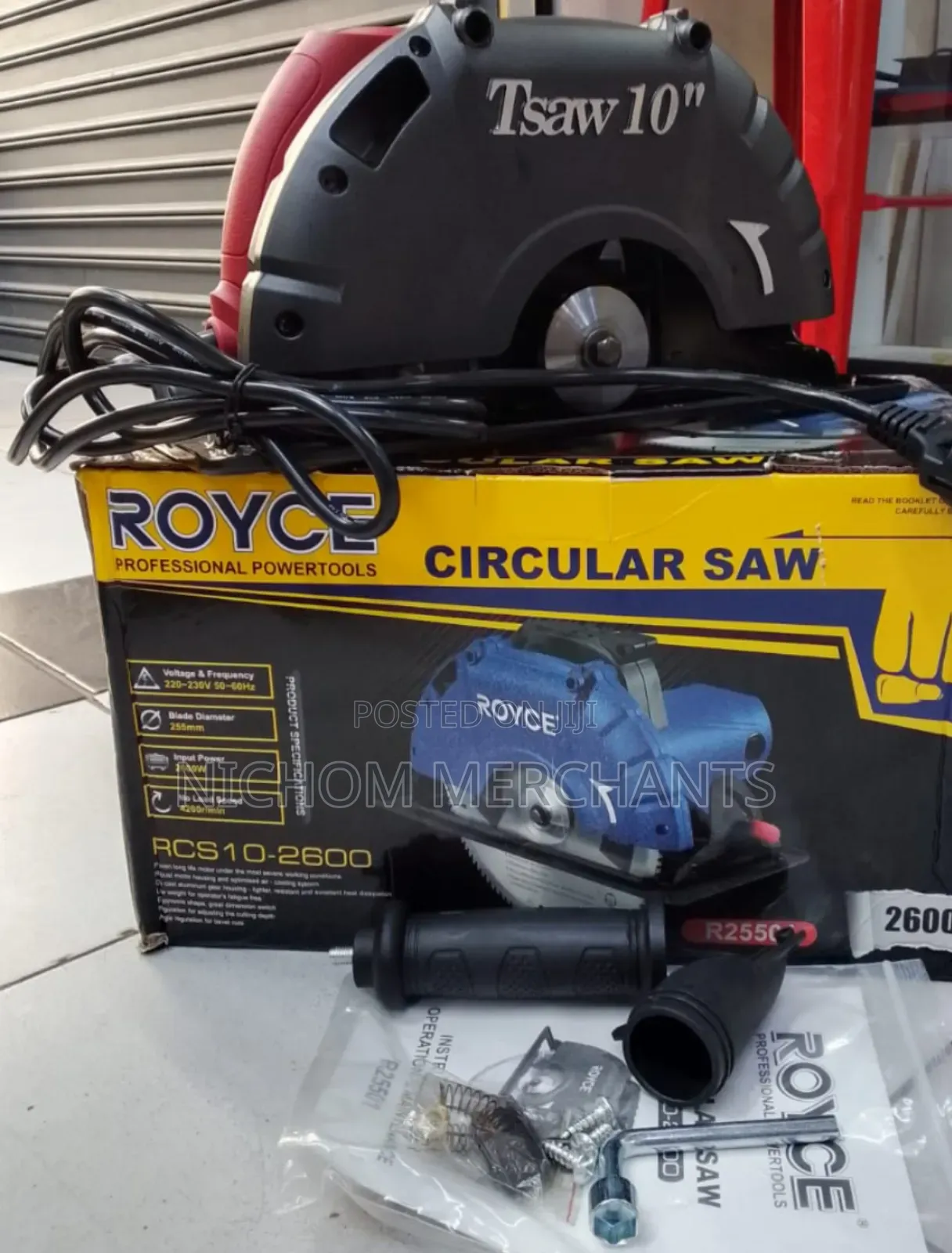 2600watts Royce 10inch Circular Saw/Electric Circular Saw