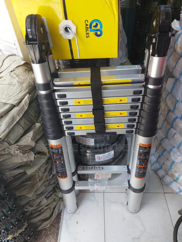 3.7 + 3.7 = 7.4,Folded Camel Double Telescopic Ladder - thumbnail 3