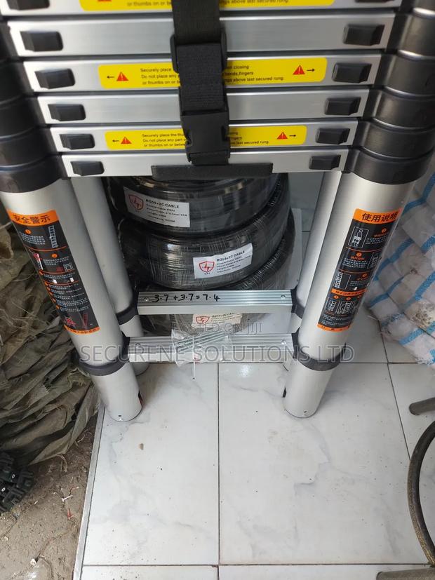 3.7 + 3.7 = 7.4,Folded Camel Double Telescopic Ladder - thumbnail 4