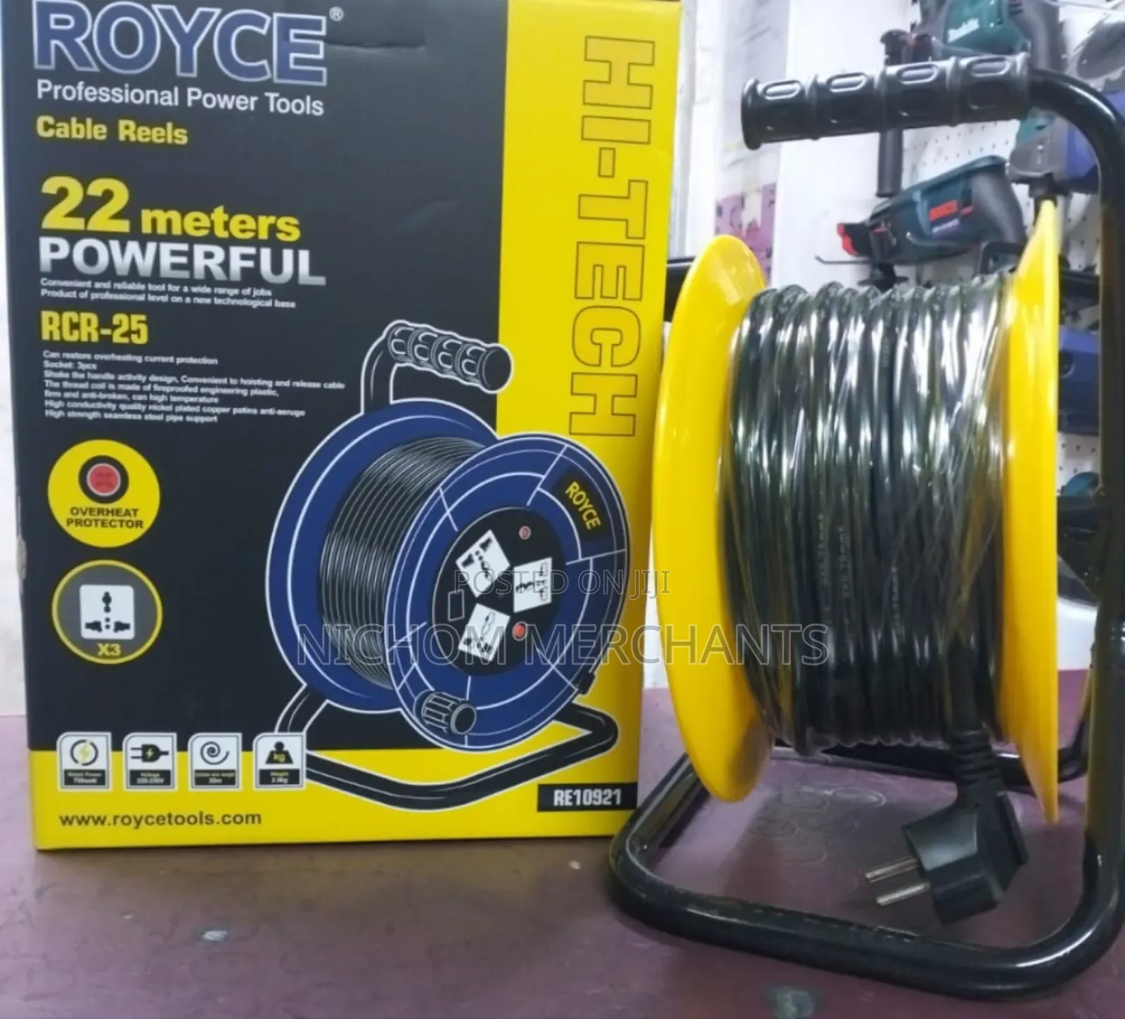 22mtrs Royce Extension Cable Reel
