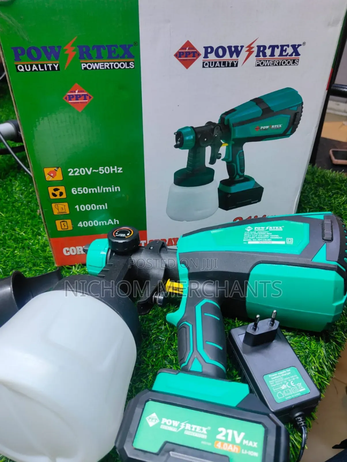 Powertex 21v Cordless Spray Gun/Cordless Paint Sprayer