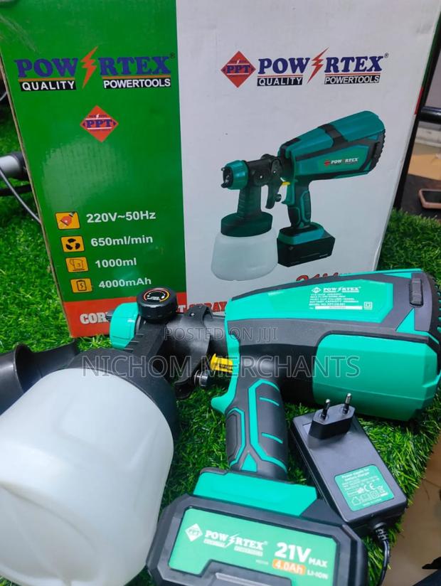 Powertex 21v Cordless Spray Gun/Cordless Paint Sprayer