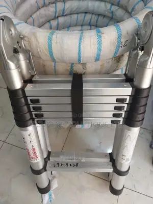 1.9m By 1.9m Double Telescopic Ladder, An A-frame Ladder