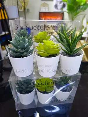 Artificial Succulents for Bathroom Decor Green Flowers