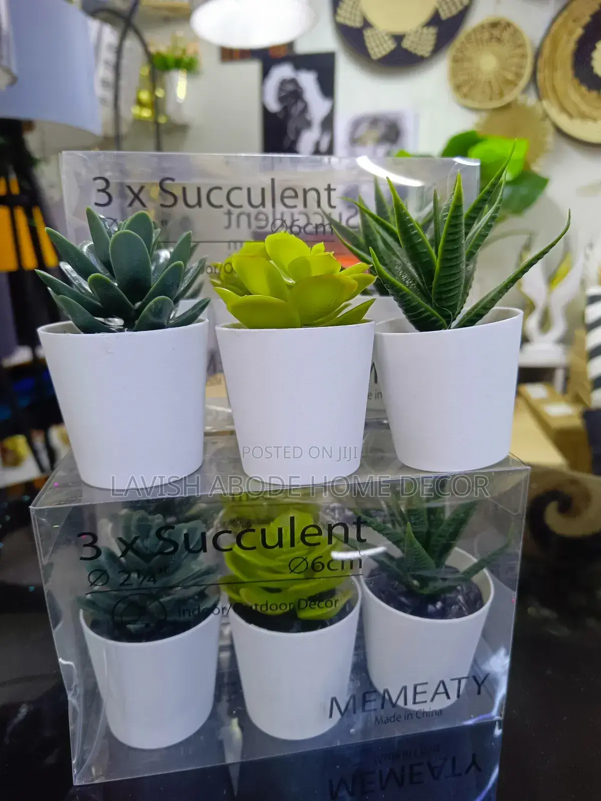 Artificial Succulents for Bathroom Decor Green Flowers
