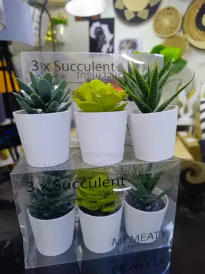 Artificial Succulents for Bathroom Decor Green Flowers