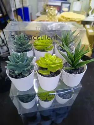 Artificial Succulents for Bathroom Decor Green Flowers