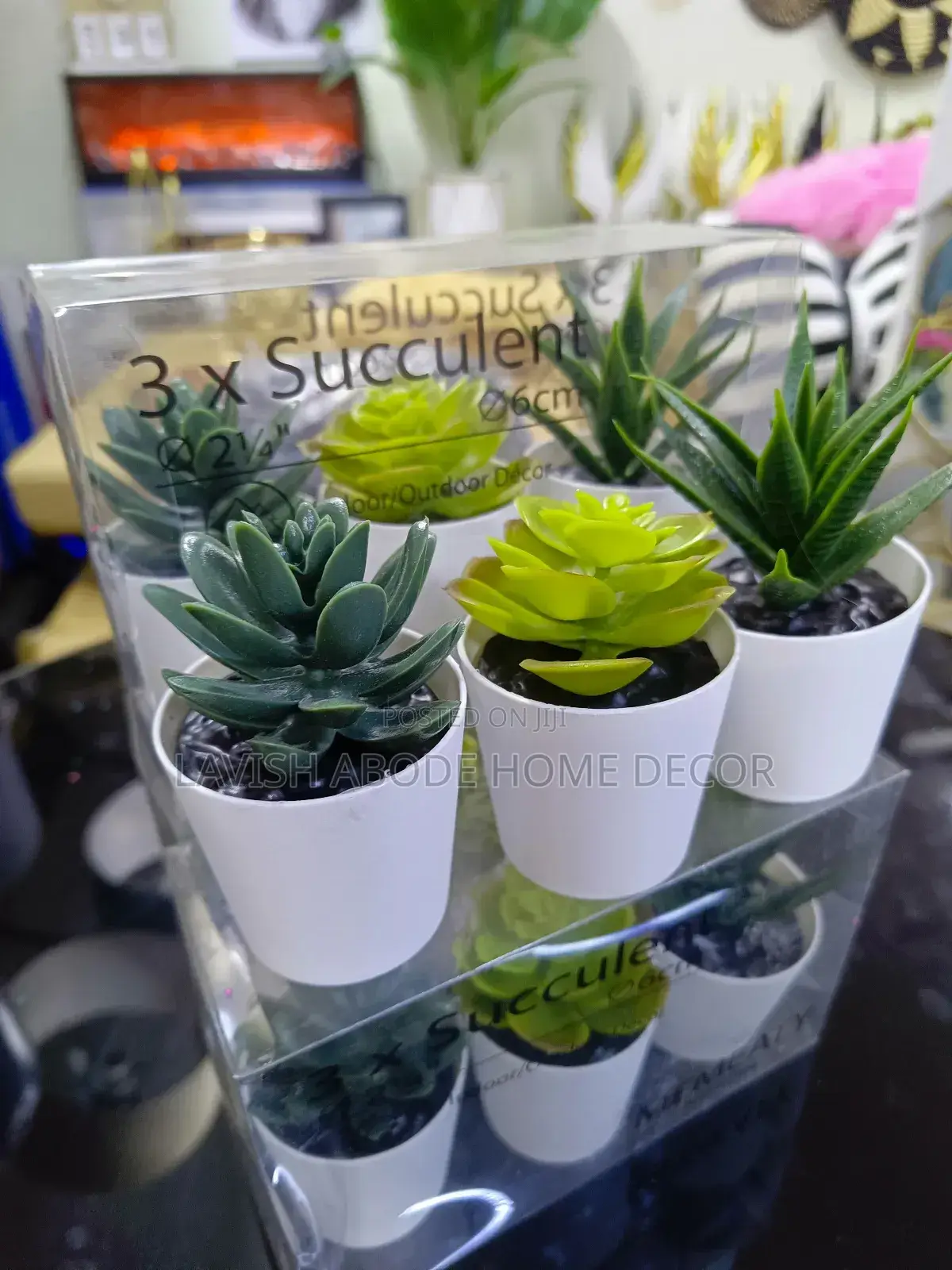 Artificial Succulents for Bathroom Decor Green Flowers