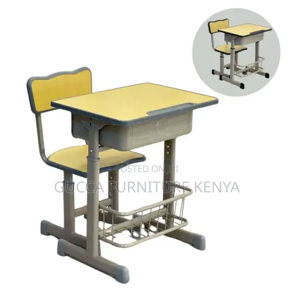 Kid's Furniture:Vibrant Mesh School Desk Set for Kid's