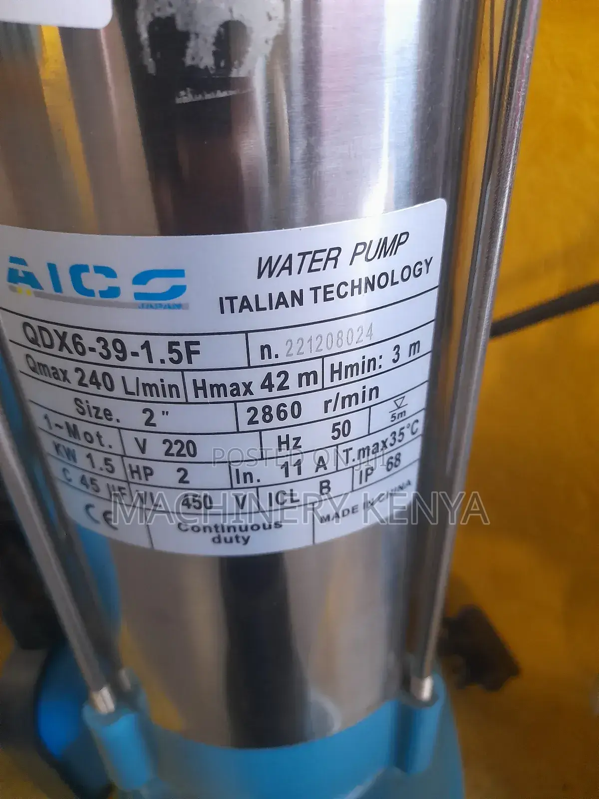 2hp 2" Submersible Shallow Well Pump