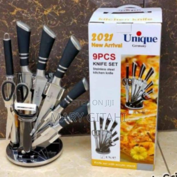 Black New Unique Knife Set* - main view