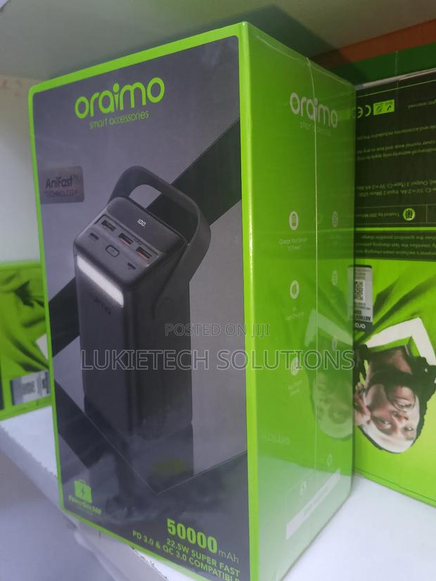 Oraimo Powerbank 50000 Mah, Super Charge,22.5 Watts Pd 3.0 - main view