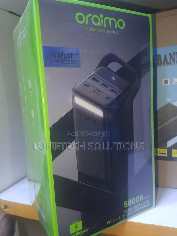 Oraimo Powerbank 50000 Mah, Super Charge,22.5 Watts Pd 3.0 - thumbnail 2