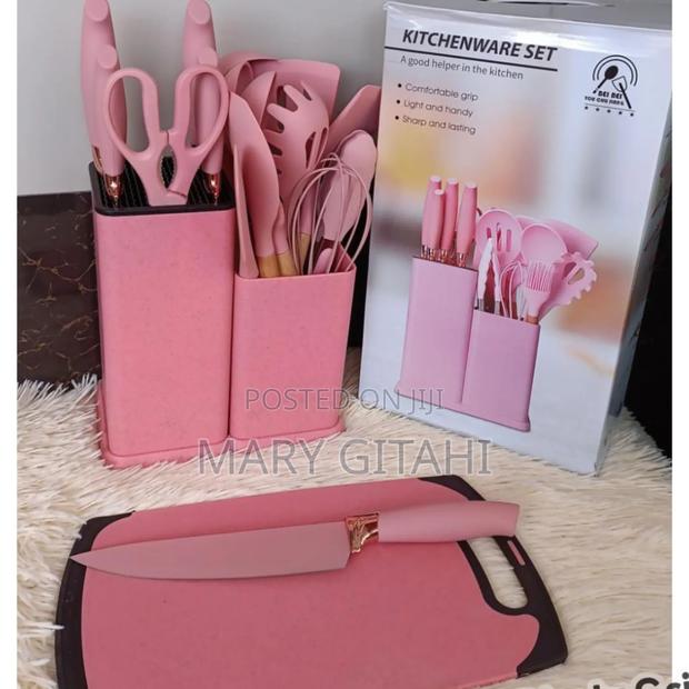 19pc Silicone Spoons at *Pink Color
