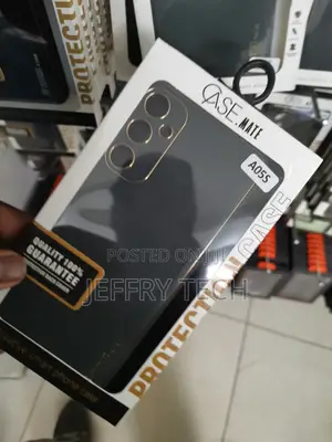 Mantto Pu Leather Case for Galaxy A05s Gold Electroplated