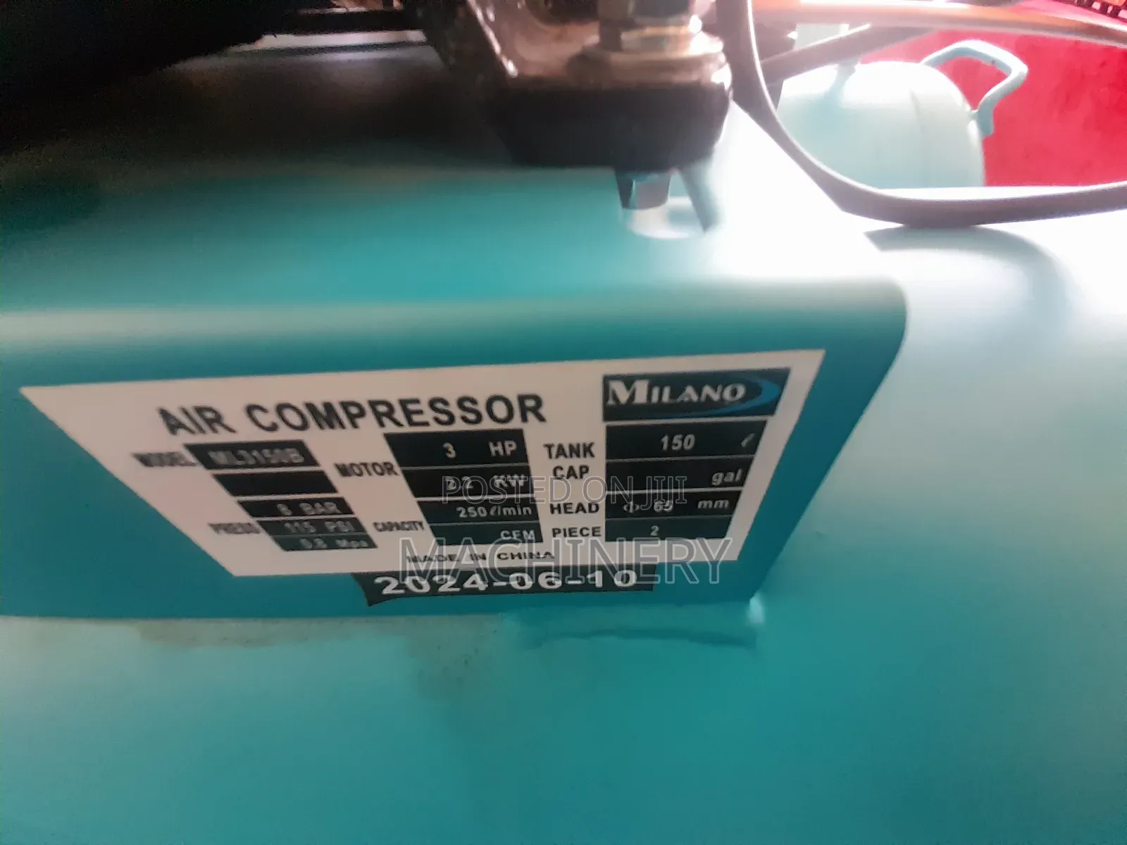 150litres Milano Air Compressor Machine