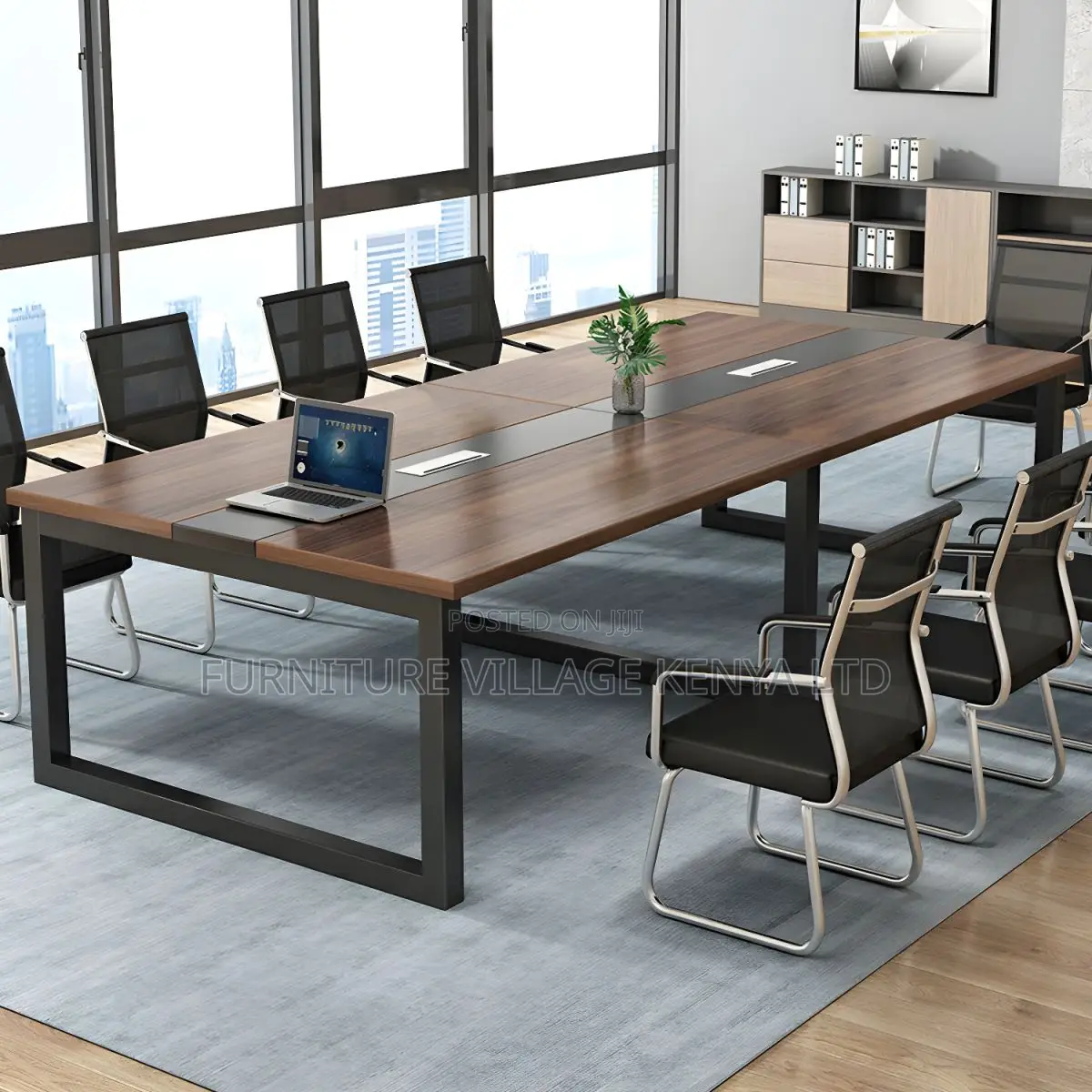 Boardroom Table:Prestige 2400mm Fixed-Top Meeting Table