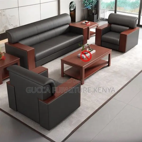 Office Sofa: Streamlined Lumber Lounge Seating for Office