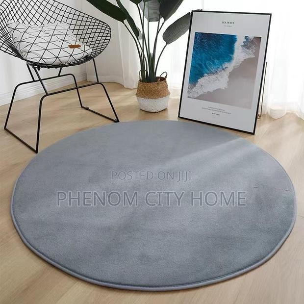 Plush Round Fleece Antislip Mats