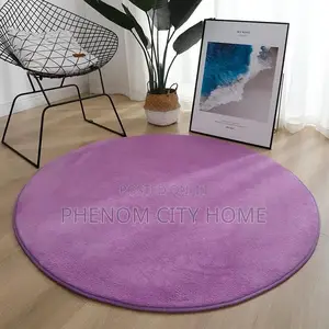 Antislip Soft Round Fleece Carpets Available