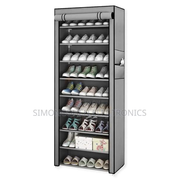 10 Layer Single Row Zipper Shoe Cabinet