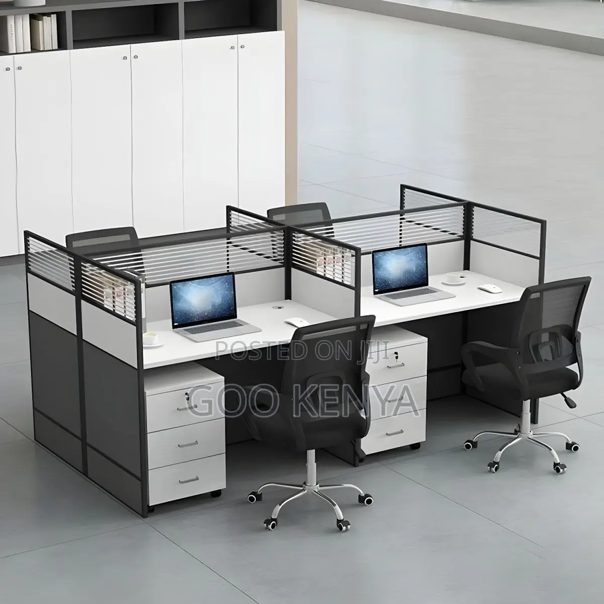 Office Workstation ; Office 4-Way Modular Workstation