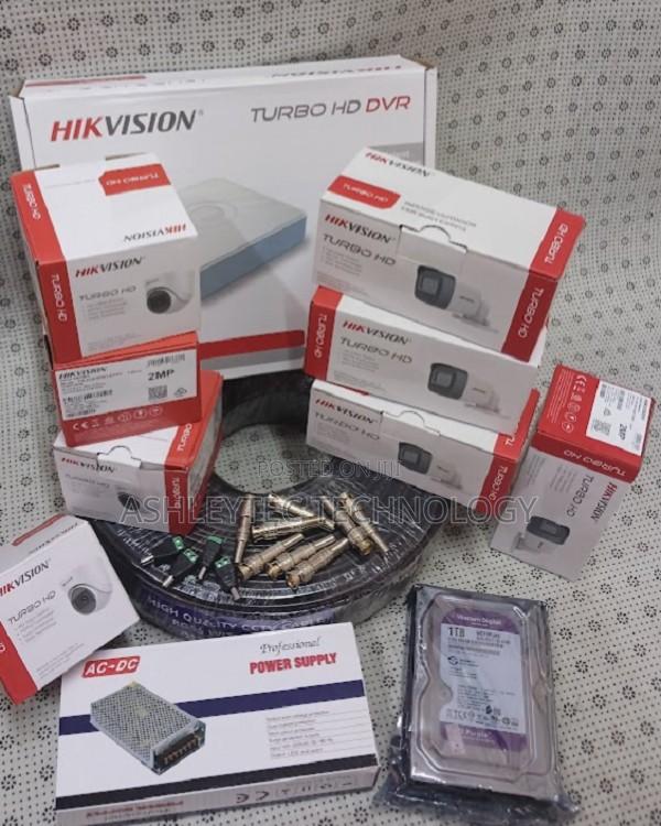 1 Year Warranty Hikvision 6 1080p 2mp CCTV Cameras Full Kit