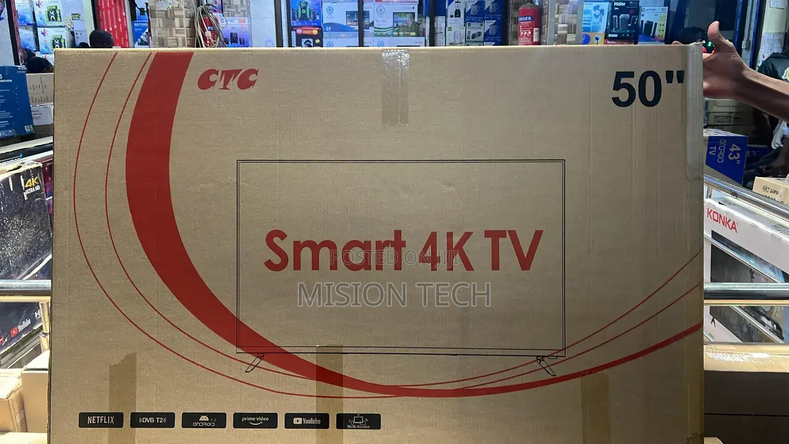 CTC 50 Inch Smart Android Uhd Tv ,Youtube 