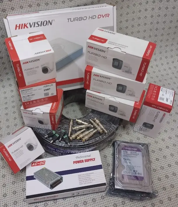 1 Year Warranty Hikvision 8 Channel CCTV Cameras Full Kit