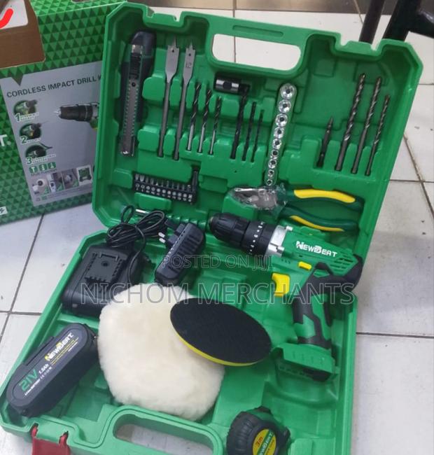 Newbeat 21v Cordless Drill Set and Buffing Machine - main view