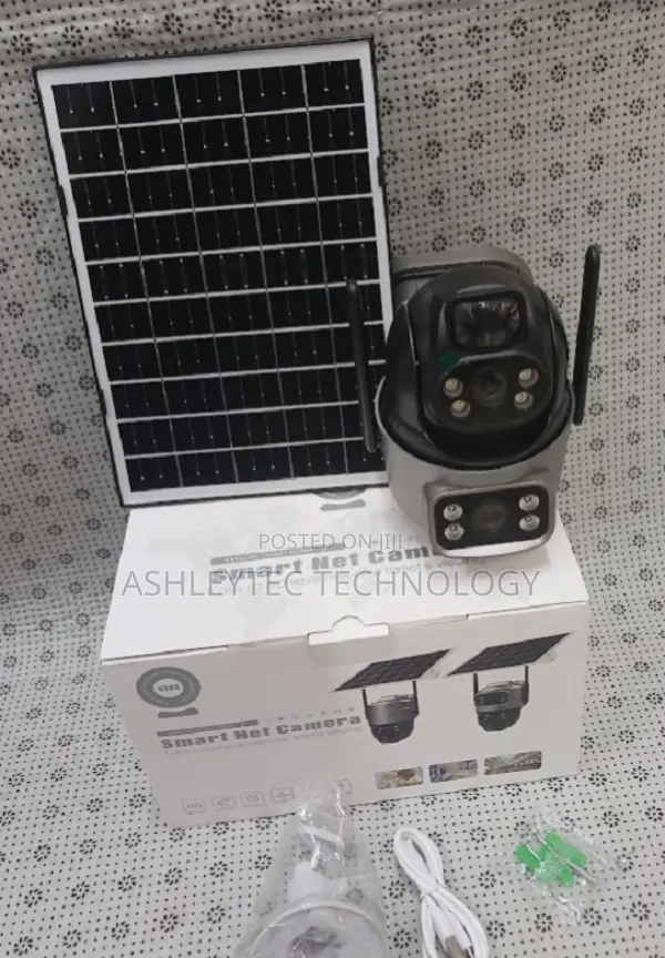 V380 App Full Color Dual Lens Outdoor 4g Sim Solar CCTV Cam