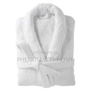 White Pure Cotton Bathrobes Available