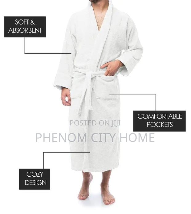 Cotton Soft White Bathrobes in Stock