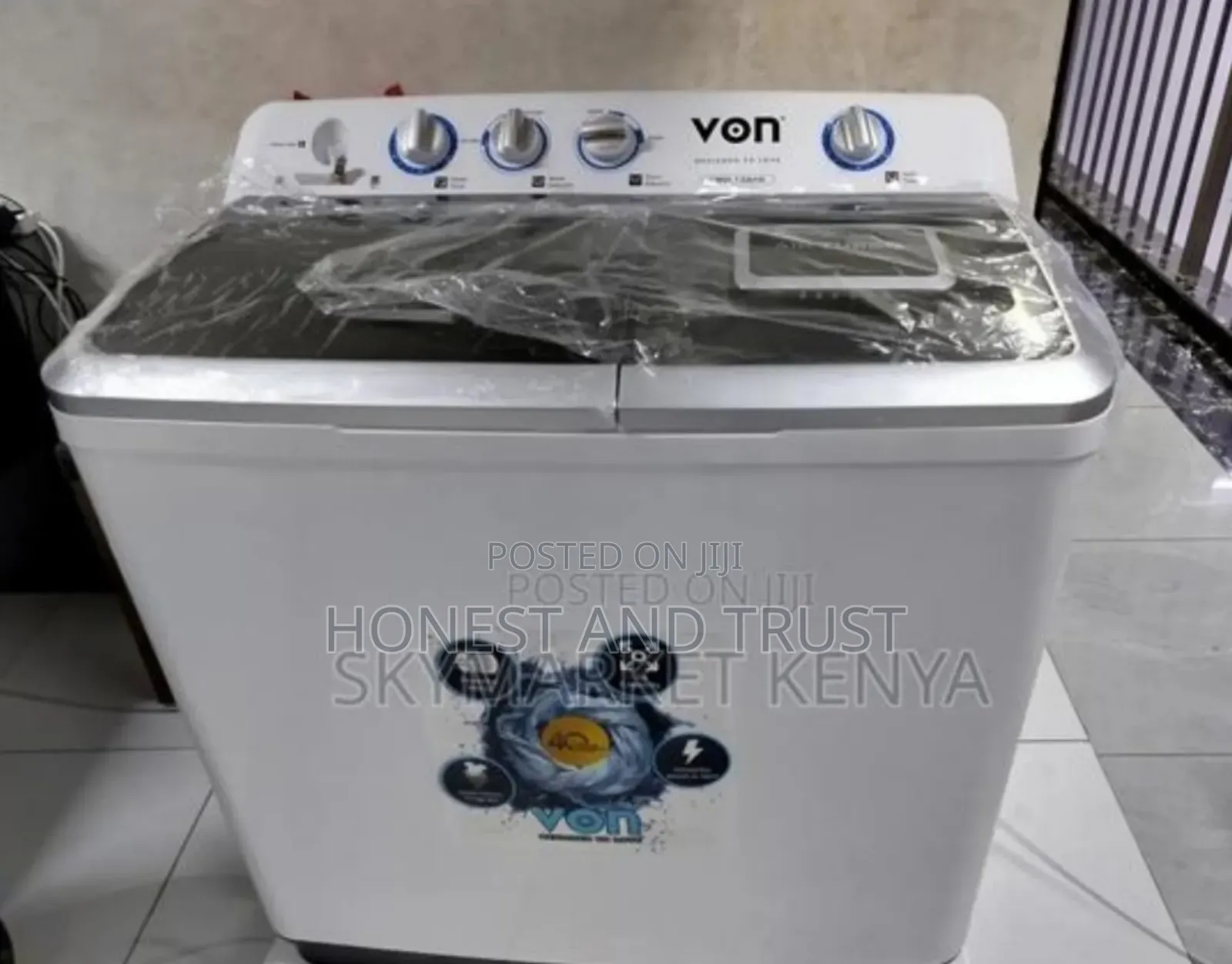 Von 13kgs Twin Tub Washing Machine - Top Load