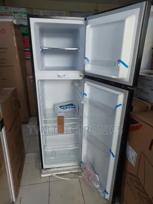 Mika 168l Direct Cool Double Door Fridge Dark Matt Stainless