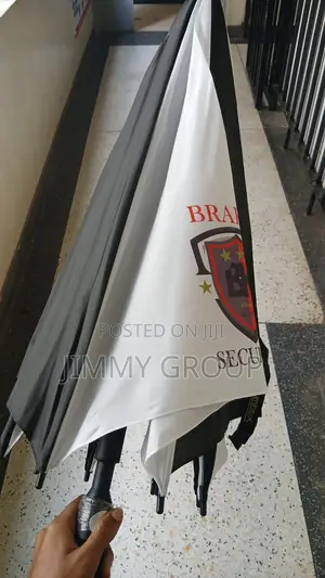 Black and White Umbrellas