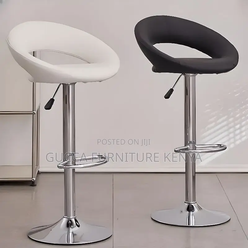 Office Chair:Multi-Level Swivel Black Round Office Stool