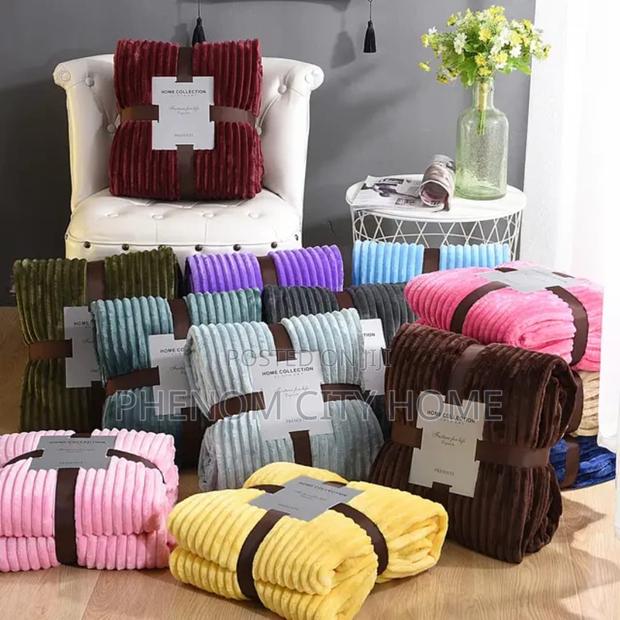 Soft Plain Fleece Velvet Throw Blankets - thumbnail 3