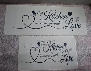 Durable Kitchen Mats Set With Rubber Bottom