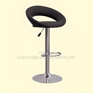 Office Chair:Proswivel Black Adjustable Leather Office Stool