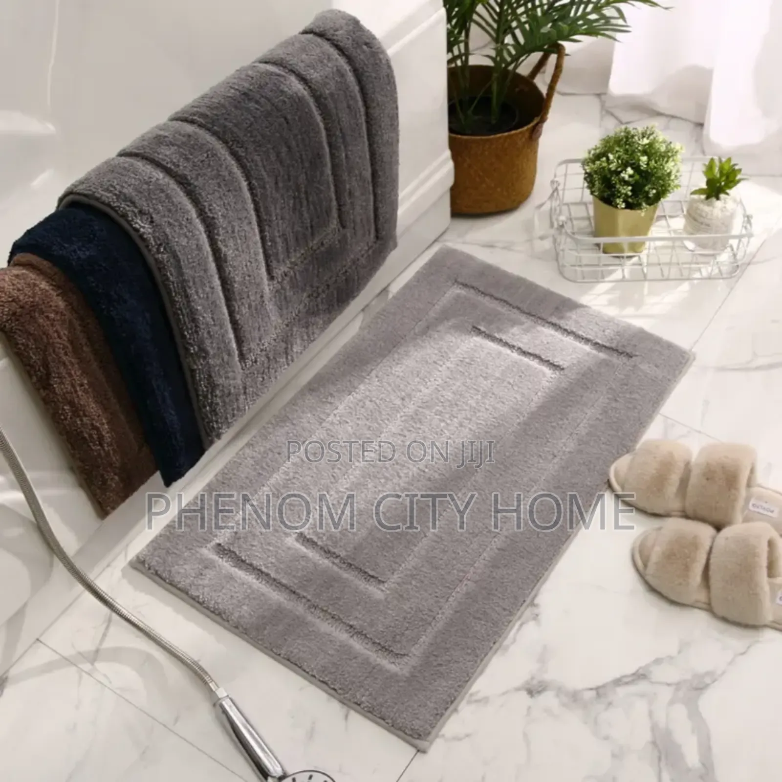 Fluffy Plain Colored Flocking Mats Available