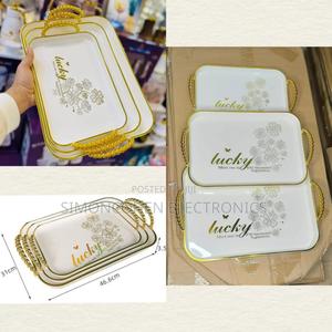 3pc Exquisite Serving Tray Set - thumbnail 2