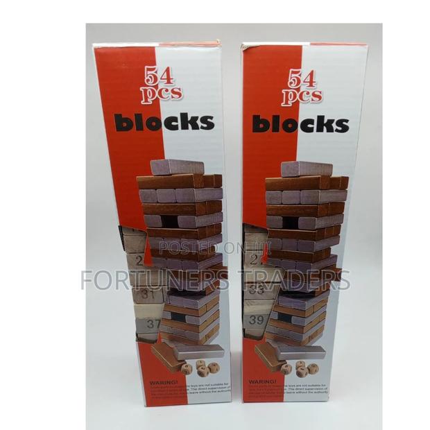 54pcs Wooden Jenga Block Game