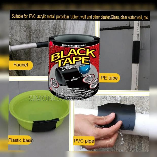 Rubberised Black Flex Tape - main view