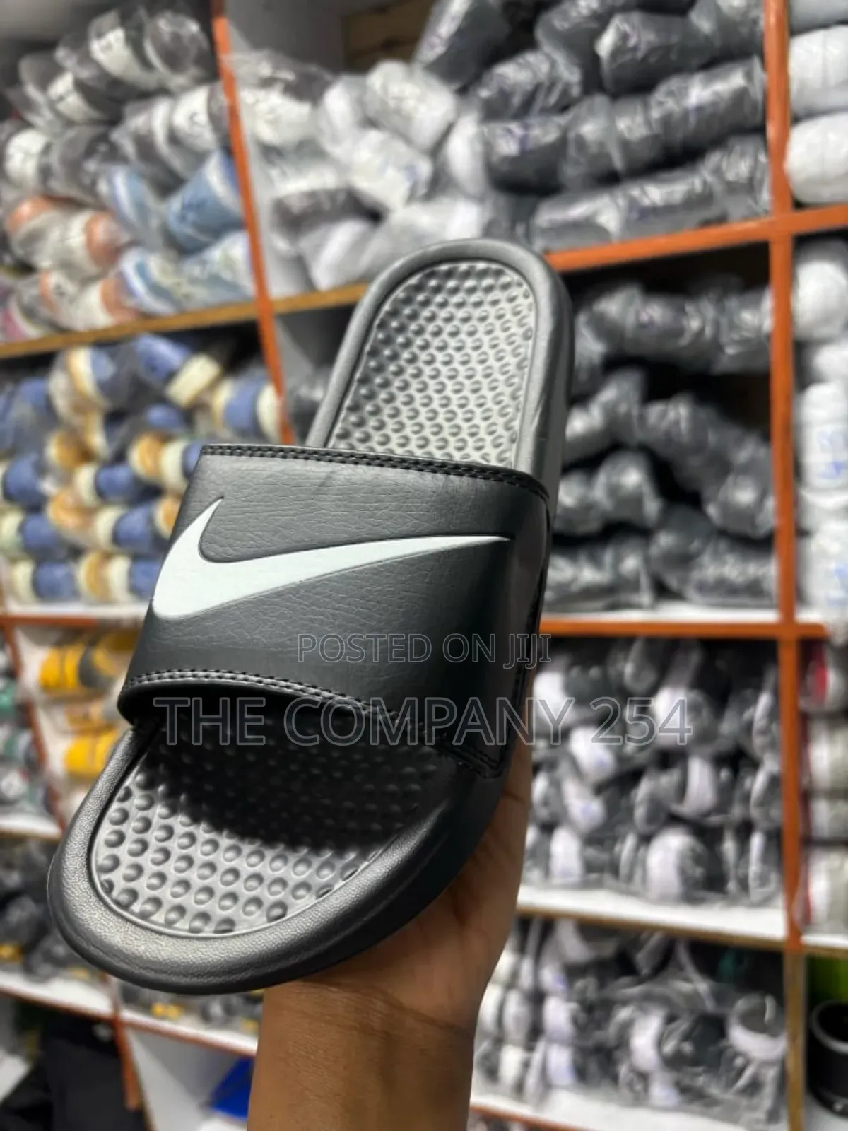 Quality Branded Nike Rubber Sole Open Slides Shoes