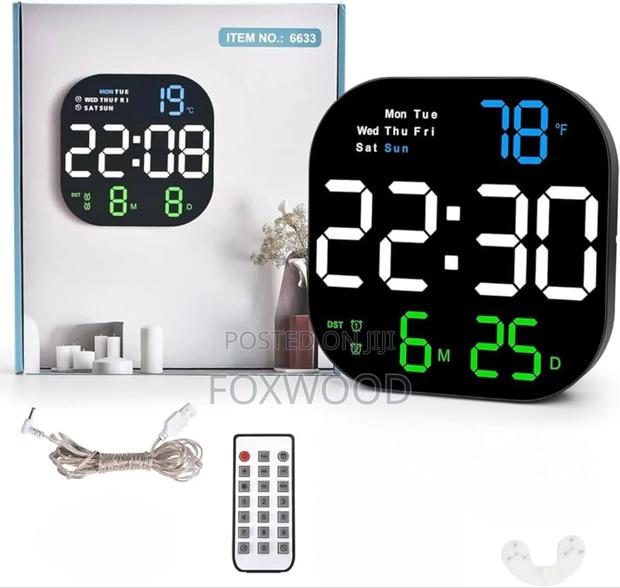 Led Large Digital Wall Clock - main view
